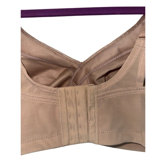 Glamorise 1007 MagicLift Seamless Firm Support Bra Beige Lace 34F - Picture 8 of 14